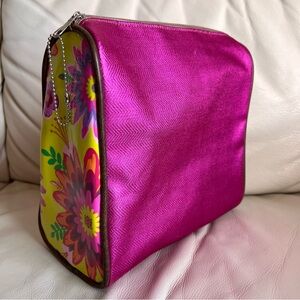 Consuela Floral Fuchsia Large Cosmetic Case